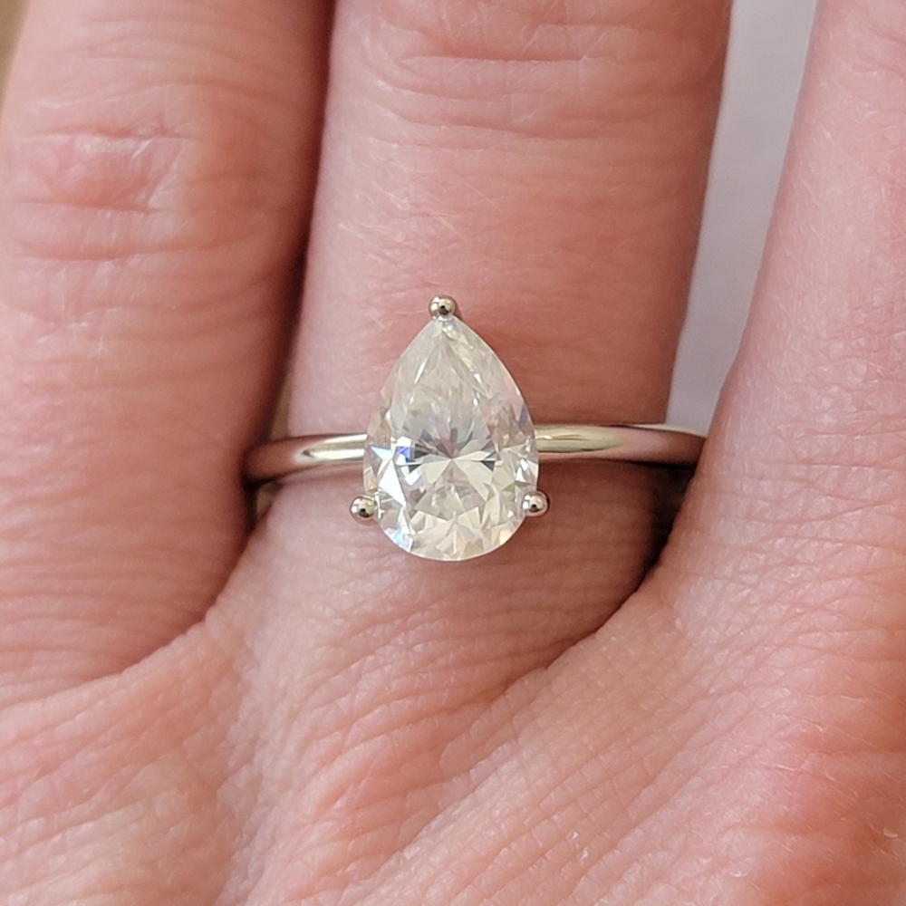 Moissanite ring